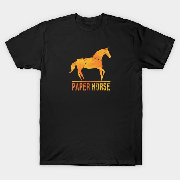 paper horse t-shirt T-Shirt by adouniss